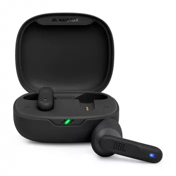 JBL Wave Flex Ausinės Tikras Belaidis Stereo (TWS) Į ausį Skambučiai/Muzika/Sportas/Kasdien naudojimas Juoda