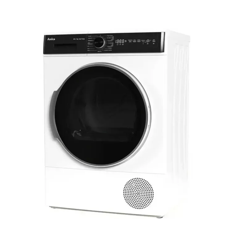 Skalbinių džiovyklė AMICA AD3S72LHB(E) 7 kg, laisvai pastatoma, priekinio pakrovimo, LED ekranas, elektroninis valdymas, balta