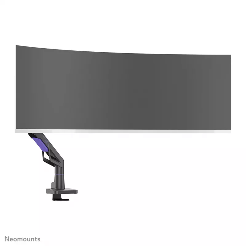 Neomounts DS70-256BL1 žaidimų monitoriaus laikiklis 24–57 colių ekranams, dujinė spyruoklė, Topfix, 30 kg talpa, VESA 75–200 mm
