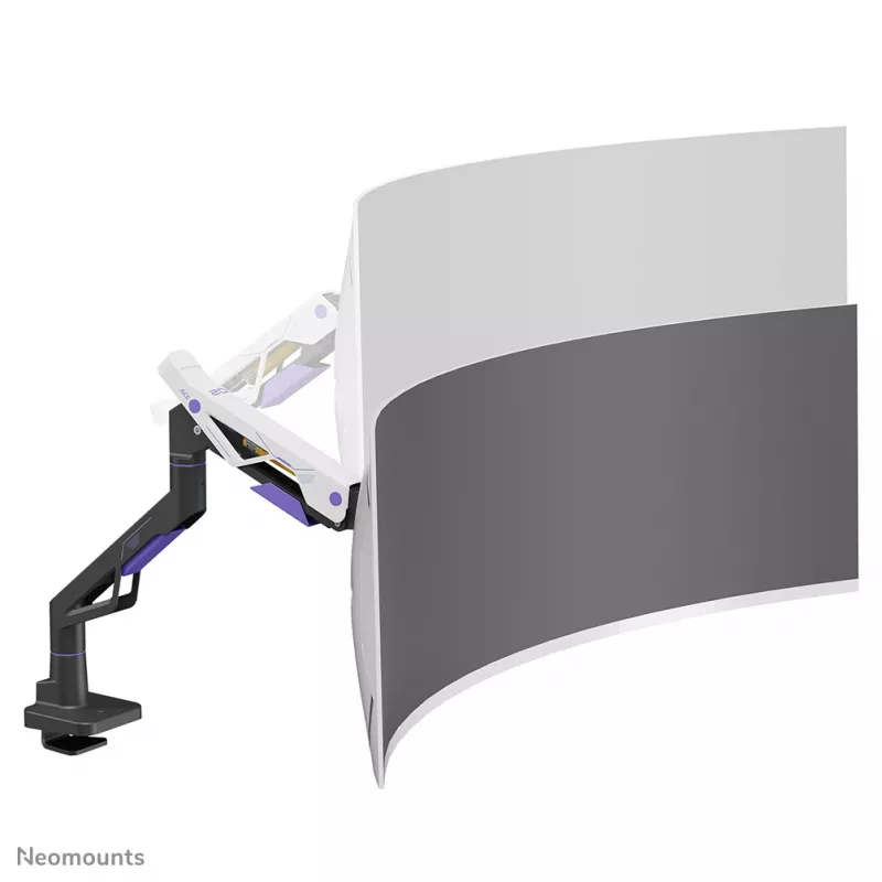 Neomounts DS70-256BL1 žaidimų monitoriaus laikiklis 24–57 colių ekranams, dujinė spyruoklė, Topfix, 30 kg talpa, VESA 75–200 mm