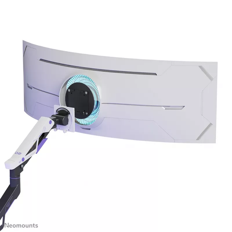 Neomounts DS70-256BL1 žaidimų monitoriaus laikiklis 24–57 colių ekranams, dujinė spyruoklė, Topfix, 30 kg talpa, VESA 75–200 mm