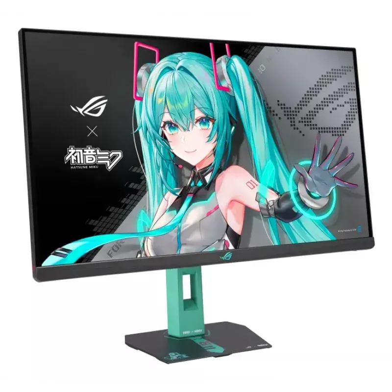ASUS ROG Strix XG27ACMEG-G Hatsune Miku Edition kompiuterio monitorius 68,6 cm (27 colių) 2560 x 1440 pikselių Wide Quad HD LCD įvairiaspalvis