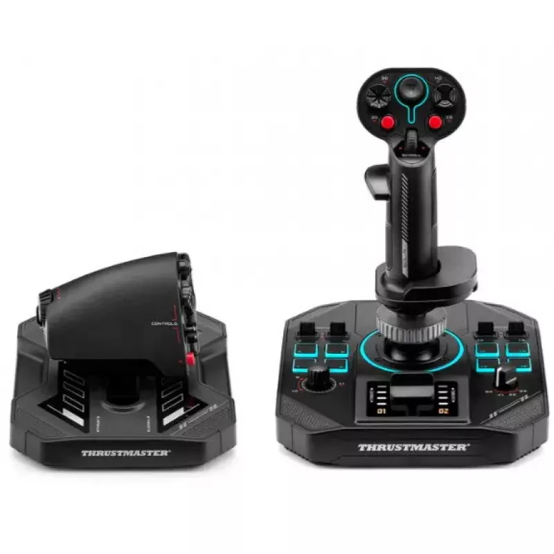 Thrustmaster Sol-R 4 HOTAS Juodas USB vairasvirtė + variklio valdymo svirtis Analoginis / Skaitmeninis PC