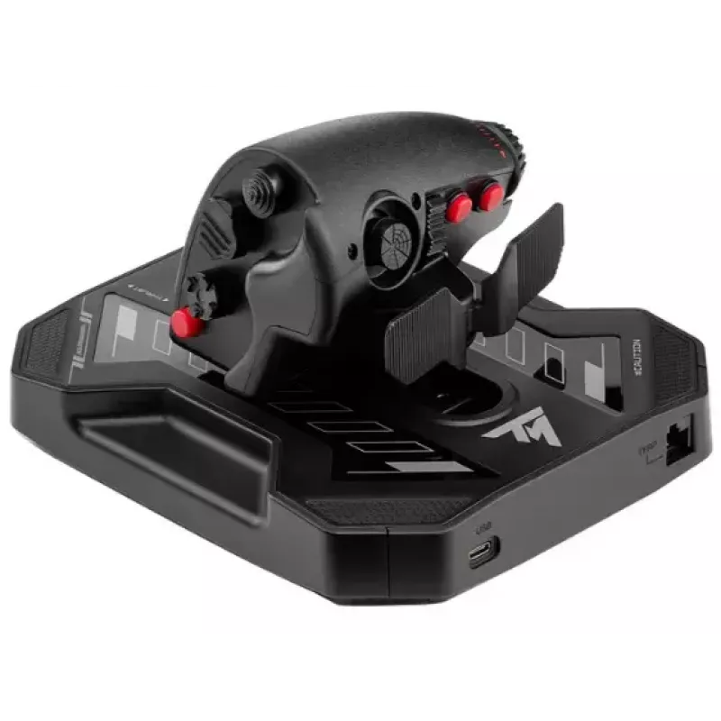 Droselio blokas Thrustmaster Sol-R 6, juodas, USB Type-C laidinis analgetis/skaitmeninis, skirtas PC, dydis 170×205×125 mm