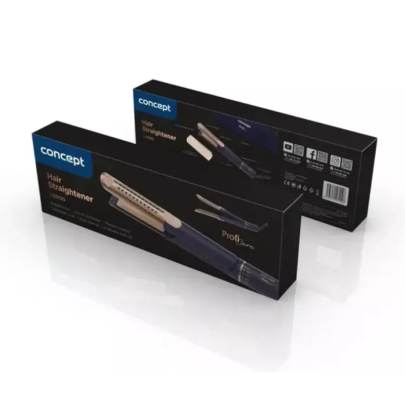 Concept Profi Care VZ8100 plaukų tiesintuvas, mėlynas/auksinis