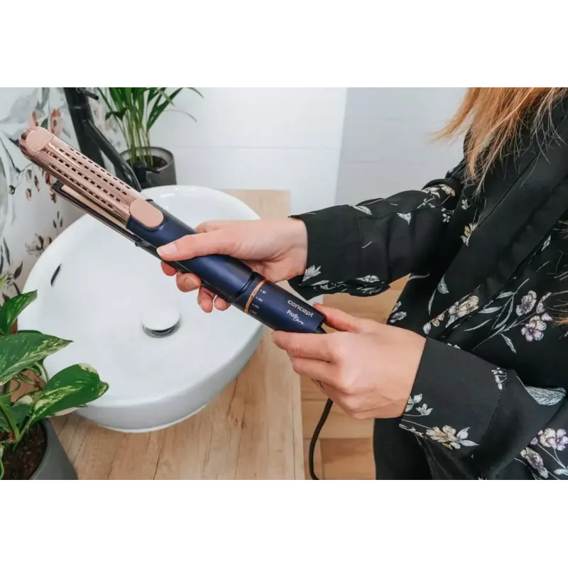 Concept Profi Care VZ8100 plaukų tiesintuvas, mėlynas/auksinis
