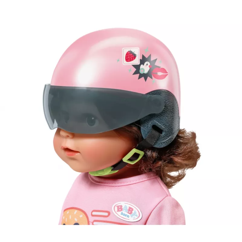 Lėlės šalmas ZAPF BABY born E-Scooter Helmet 43 cm — tekstilė/plastikas, įvairiaspalvis, amžius 3–12