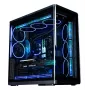 ZALMAN P60 Juoda kompiuterio Midi Tower korpusas — ATX/Mini-ITX, grūdintas stiklas, 3×120 mm šoniniai + 2×120 mm galiniai ventiliatoriai, 290×475×478 mm