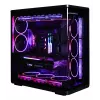 ZALMAN P60 Juoda kompiuterio Midi Tower korpusas — ATX/Mini-ITX, grūdintas stiklas, 3×120 mm šoniniai + 2×120 mm galiniai ventiliatoriai, 290×475×478 mm