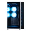 ZALMAN P60 Juoda kompiuterio Midi Tower korpusas — ATX/Mini-ITX, grūdintas stiklas, 3×120 mm šoniniai + 2×120 mm galiniai ventiliatoriai, 290×475×478 mm