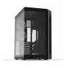 ZALMAN P60 Juoda kompiuterio Midi Tower korpusas — ATX/Mini-ITX, grūdintas stiklas, 3×120 mm šoniniai + 2×120 mm galiniai ventiliatoriai, 290×475×478 mm