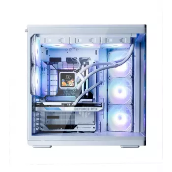 Kompiuterio korpusas ZALMAN P60 Mid-Tower su 5 ARGB ventiliatoriais, baltas