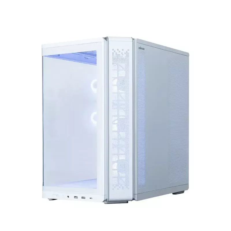 Kompiuterio korpusas ZALMAN P60 Mid-Tower su 5 ARGB ventiliatoriais, baltas