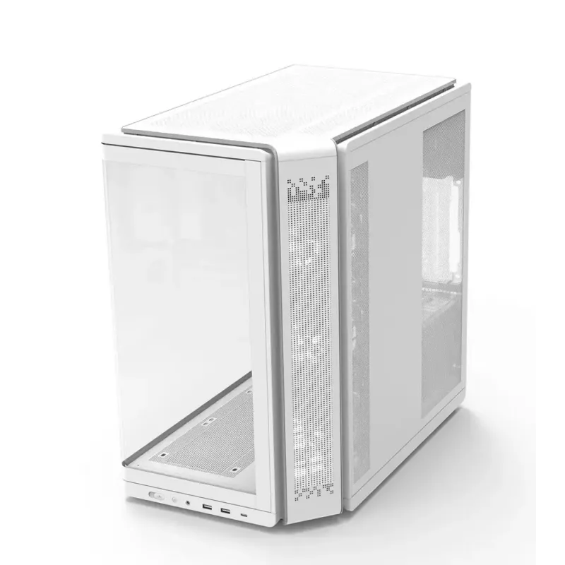 Kompiuterio korpusas ZALMAN P60 Mid-Tower su 5 ARGB ventiliatoriais, baltas