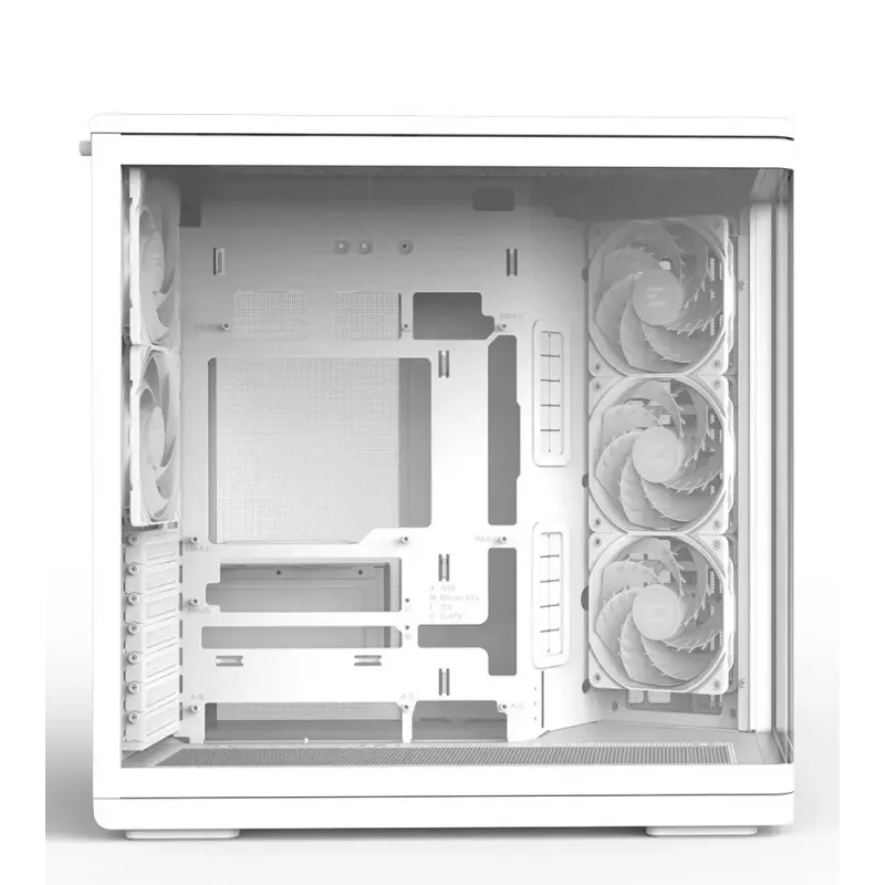 Kompiuterio korpusas ZALMAN P60 Mid-Tower su 5 ARGB ventiliatoriais, baltas