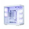 Kompiuterio korpusas ZALMAN P60 Mid-Tower su 5 ARGB ventiliatoriais, baltas