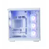 Kompiuterio korpusas ZALMAN P60 Mid-Tower su 5 ARGB ventiliatoriais, baltas