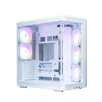 Kompiuterio korpusas ZALMAN P60 Mid-Tower su 5 ARGB ventiliatoriais, baltas
