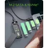 ICY BOX M.2 SATA/NVMe SSD Enclosure su USB 3.2 Gen 2 Type-C and RGB light