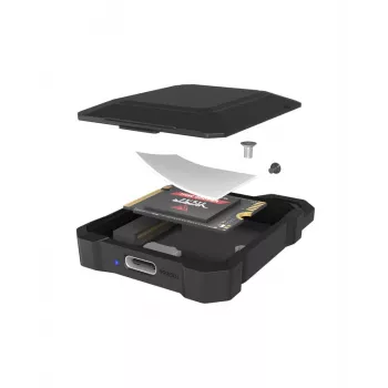 M.2 NVMe SSD korpusas icybox IB-1601MP-CU31 USB 3.2 Gen 2 Type-C 10 Gbps