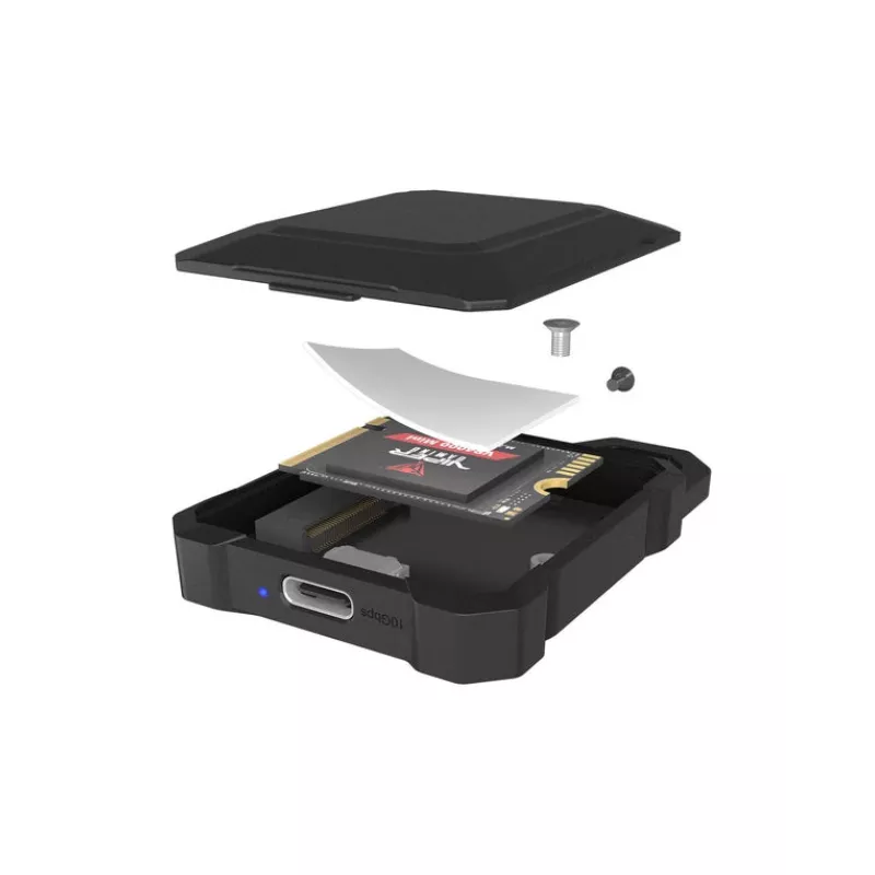 M.2 NVMe SSD korpusas icybox IB-1601MP-CU31 USB 3.2 Gen 2 Type-C 10 Gbps