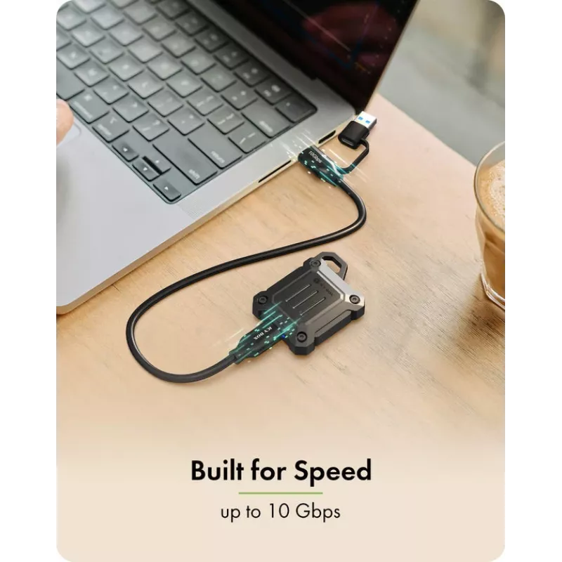 M.2 NVMe SSD korpusas icybox IB-1601MP-CU31 USB 3.2 Gen 2 Type-C 10 Gbps