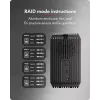 ICY BOX IB-RD3720-CU3 HDD/SSD korpusas Juoda 2,5/3,5 colio
