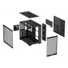 PC korpusas ASUS A32 PLUS ATX, juodas — grūdintas stiklas, RGB ventiliatoriai, USB-C, palaiko ATX/Micro-ATX/Mini-ITX