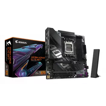 Motininė plokštė GIGABYTE X870M AORUS ELITE WIFI7, AMD X870, Socket AM5, ATX