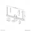 Neomounts AV50-500BL PTZ/UC kameros lentynos komplektas 43-110 colių - VESA - maks. 5 kg - universalus