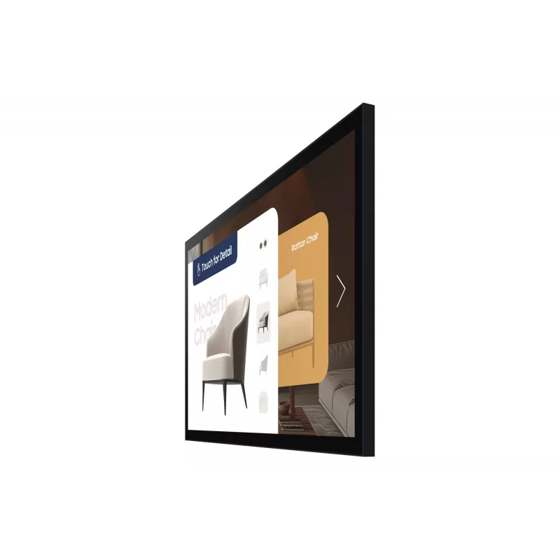Samsung QM32C-T Skaitmeninių reklaminių skydų plokščiaekranis 81,3 cm (32 col.) LCD Wi-Fi 400 cd/m² Full HD Juoda Jutiklinis ekranas Tizen 7.0 16/7