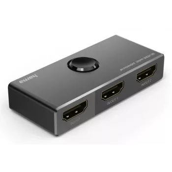 HAMA 8K HDMI dvikryptis perjungiklis — 1 įėjimas 2 išėjimai / 2 įėjimai 1 išėjimas, modelis 00205324