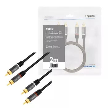 Garso laidas 2 m LogiLink CA1204