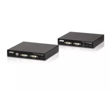 ATEN USB 2.0 DVI Dual View HDBaseT 2.0 KVM plėtiklis su garsu ir RS232 (150 m)