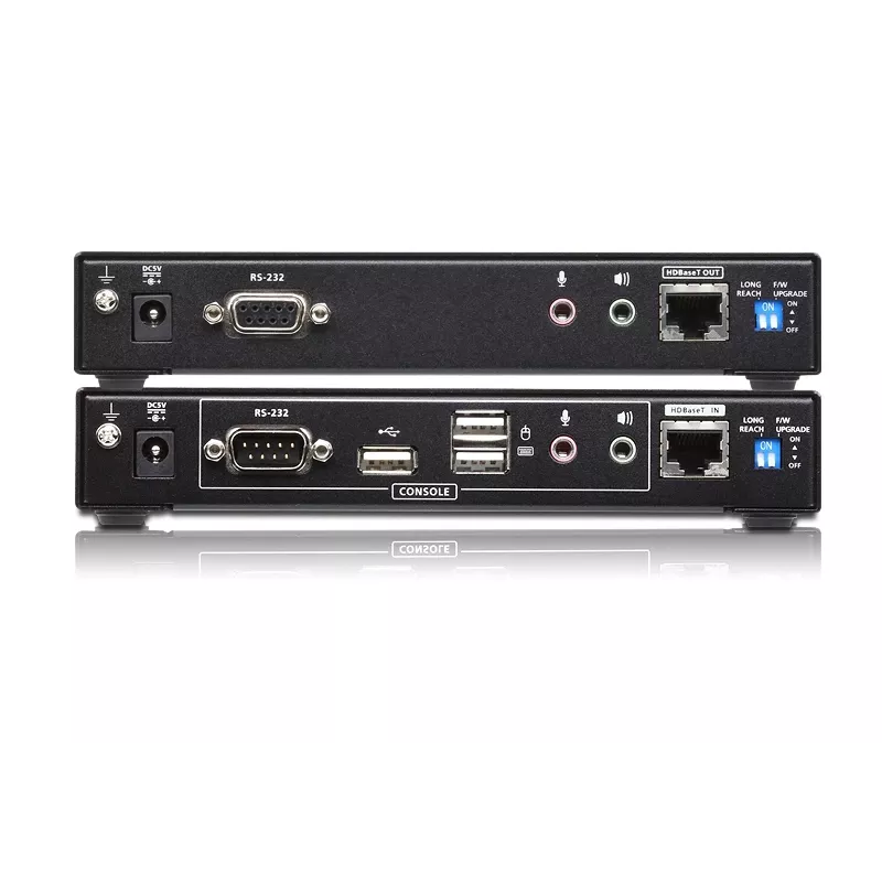 ATEN USB 2.0 DVI Dual View HDBaseT 2.0 KVM plėtiklis su garsu ir RS232 (150 m)