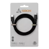 SBOX kabelis USB TYPE C -> USB TYPE C M/M 1M Juoda 60W