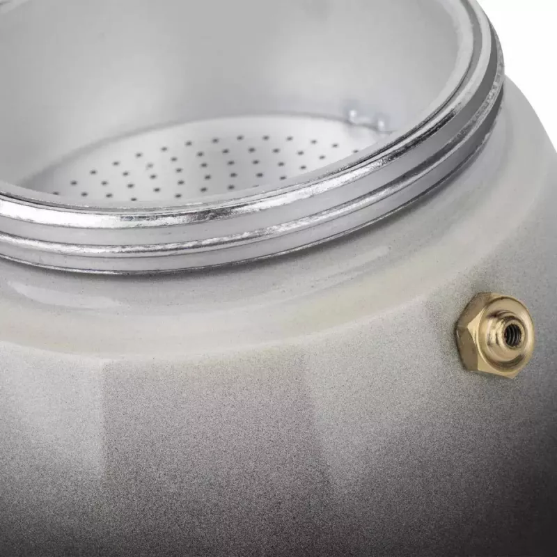 Moka puodas Jata HCAF2406 rankinis 0,3 l juoda balta 100,5 mm
