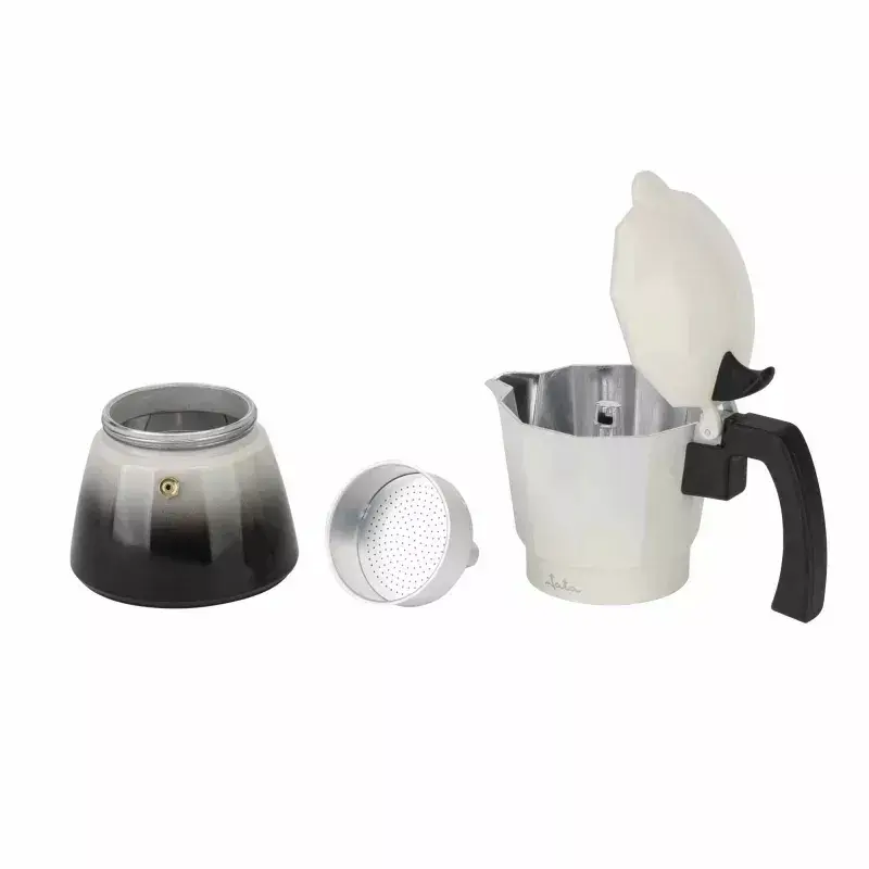 Moka puodas Jata HCAF2412 0,7 L juoda balta 108 mm plotis 1 vnt.