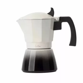 Moka puodas Jata HCAF2412 0,7 L juoda balta 108 mm plotis 1 vnt.