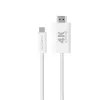 HDMI laidas 4smarts 540955 2m USB C HDMI Type A baltas