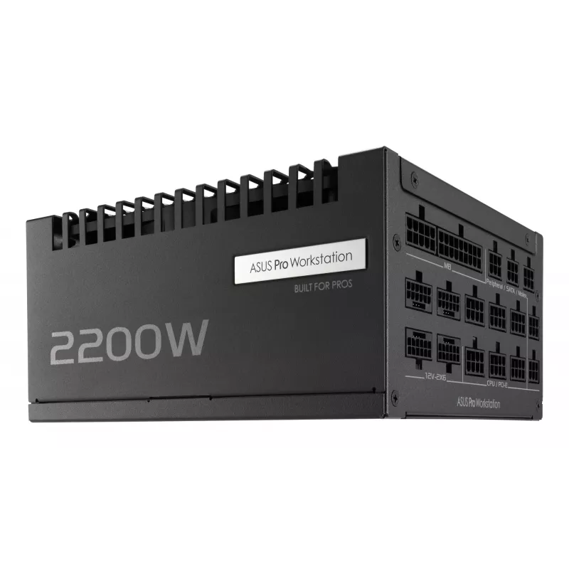 ASUS Pro WS 2200W Platinum maitinimo blokas 20+4 kontaktų ATX ATX juodas