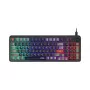 Klaviatūra MSI Forge GK110 — Viso dydžio (100 %), USB laidinė, QWERTY JAV anglų, membraninė, RGB apšvietimas, 97 klavišai, juoda