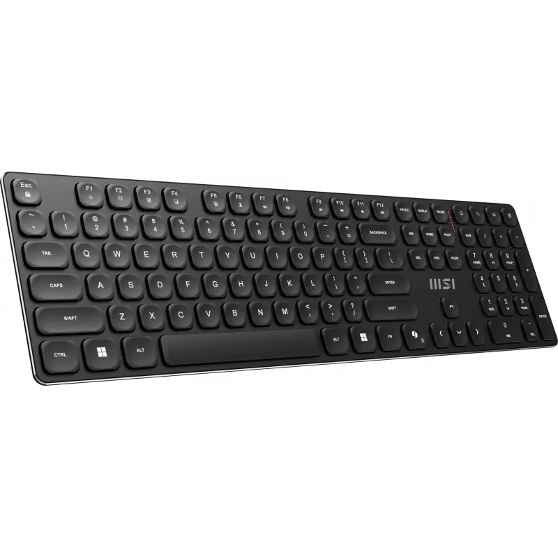 MSI FORGE K210 WIRELESS COMBO klaviatūra Pelė komplekte Namai/Biuras USB QWERTY US English Juoda