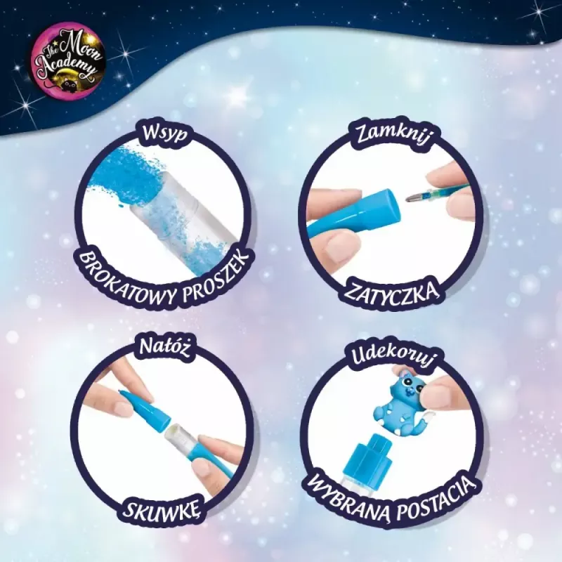 Edukacinis rinkinys Liscianigiochi Moon Academy — Mėnulio rašikliai ir dienoraštis