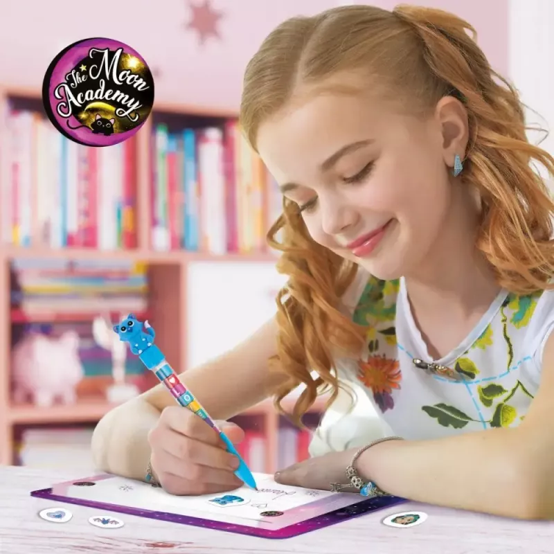 Edukacinis rinkinys Liscianigiochi Moon Academy — Mėnulio rašikliai ir dienoraštis