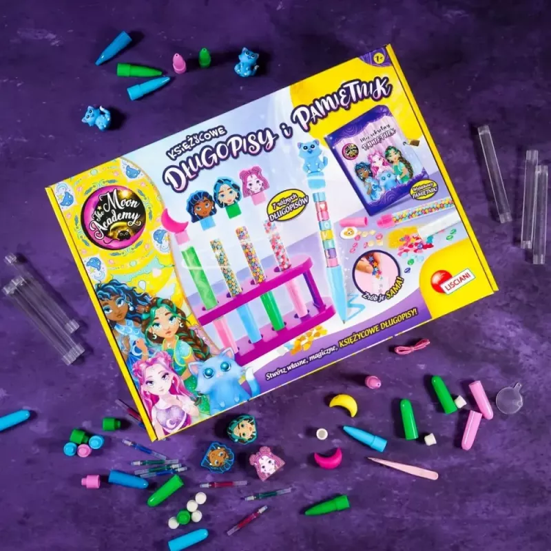 Edukacinis rinkinys Liscianigiochi Moon Academy — Mėnulio rašikliai ir dienoraštis
