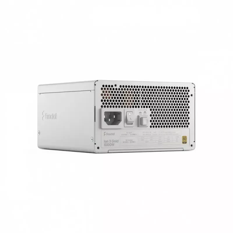 Maitinimo blokas fractal design FDE Ion 3 GOLD 1000W 80+ GOLD White — 1000 W, 80+ Gold efektyvumas, ATX