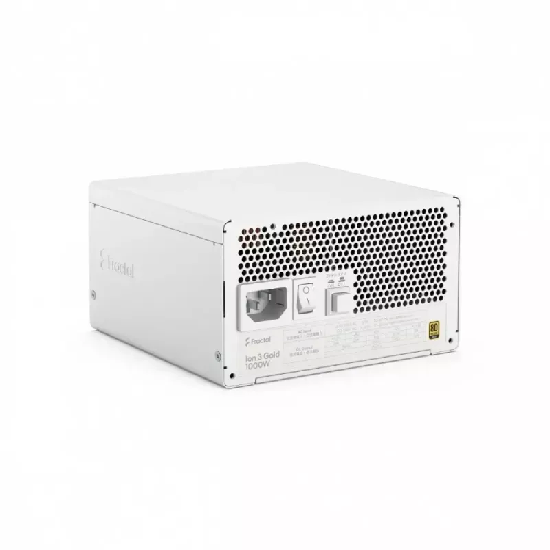 Maitinimo blokas fractal design FDE Ion 3 GOLD 1000W 80+ GOLD White — 1000 W, 80+ Gold efektyvumas, ATX