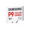 „Samsung P9 Express“ „microSDXC“ atminties kortelė, 512 GB, UHS-I, skaitymo greitis 800 MB/s, V30, U1, balta