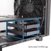 Kompiuterio korpusas CHIEFTEC CI-03B-OP Cube Juoda — Kubo formos faktorius, palaiko Micro ATX/Mini-ITX, 2x3,5 colio + 2x2,5 colio, 1x200 mm priekinis ventiliatorius